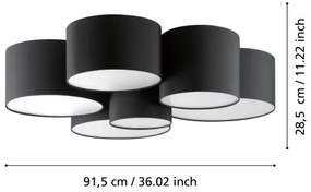 Eglo 99509 - Stropné svietidlo PASTORE 6xE27/40W/230V