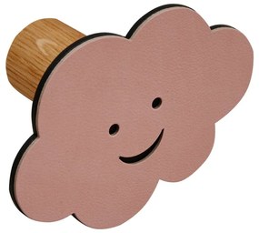 Ružový nástenný oceľový háčik Cloud Dot Nupo – LIND DNA