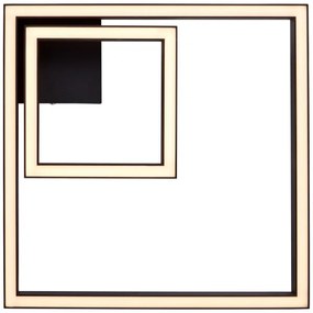 Brilliant - LED Stropné svietidlo QUON LED/24W/230V 3000K 40x40 cm čierna