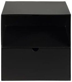 Nočný stolík s možnosťou montáže na stenu BEKIM čierna