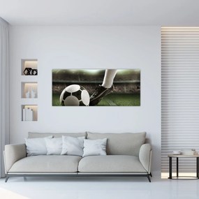 Obraz - Futbalová lopta (120x50 cm)