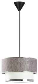 Závěsný lustr Cake šedý/zlatý