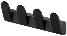 Erga Futura, 4-háčikový vešiak na uteráky, čierna matná, ERG-02952