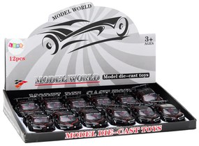 LEAN TOYS Športové auto 1:32, kovové - čierna
