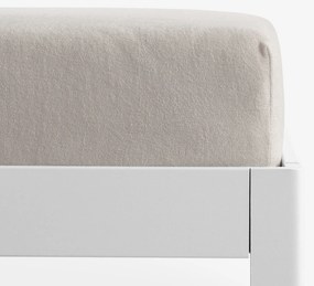 Goldea nepriepustná froté plachta s napínacou gumou - sivohnedá 140 x 200 cm