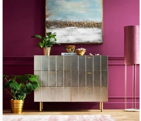 Venice Line komoda strieborná 106 cm