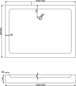 Mexen Apia, sprchový kút s posuvnými dverami 100 (dvere) x 80 (stena) cm, 6mm číre sklo, čierny profil + biela sprchová vanička RIO, 840-100-080-70-00-4510