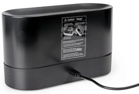 LED RGB Ultrazvukový aróma difúzor a zvlhčovač vzduchu s podsvietením 180ml čierna