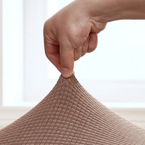 4Home Napínací poťah na stoličku Magic clean hnedá, 45 - 50 cm, súprava 2 ks