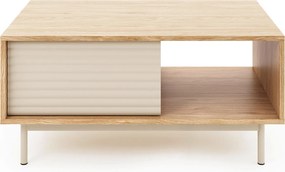 XXXLutz KONFERENČNÝ STOLÍK, farba duba, kašmírová, drevo, kov, kompozitné drevo, 100/60/46,8 cm Milino - Stolíky do obývačky - 002238001605