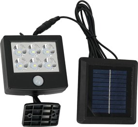 Exteriérové solárne LED svietidlo Depo, 1x LED 1,05w, čierna