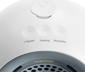Teplovzdušný ventilátor s odnímateľným ohrievačom rúk