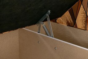 Manželská posteľ Jitka, hnedá (matrac štandard vzor č. 37)