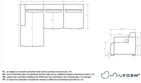 Zelená rohová pohovka (ľavý roh) Flex Felix – Miuform
