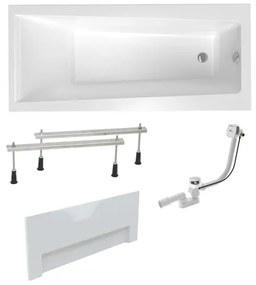 Obdĺžniková vaňa Laguna Idea Plus 150x75 cm akrylát ľavá aj pravá SIKOID1500APNPC, 1 ks