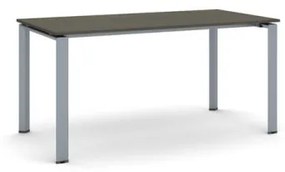 Rokovací stôl INFINITY so sivostriebornou podnožou 1600 x 800 x 750 mm, wenge
