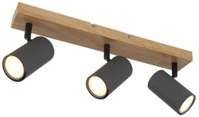 Globo 57911-3G - Bodové svietidlo ROBBY 3xGU10/35W/230V šedá/hnedá