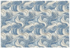 Samolepiaca fototapeta modré vlny v pohybe