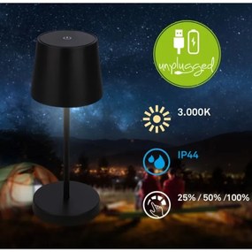 Briloner 7423015 - LED Stmievateľná stolná lampa LED/2,6W/5V IP44 čierna