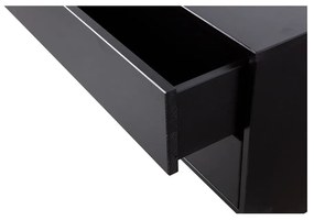 Čierny modulárny TV stolík z borovicového dreva 231x40 cm Finca – WOOOD