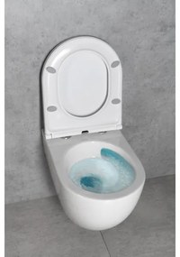 Bruckner - Závesné WC Vortex Rimless FULDA keramika/biela