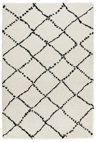 Béžovo-čierny koberec Mint Rugs Hash, 120 x 170 cm