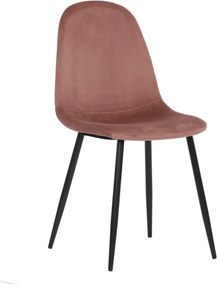 Jedálenská stolička zamatová, ružová CT-971 PINK4