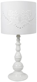 CLX Stolná klasická lampa MANTUA, 1xE27, 60W, biela