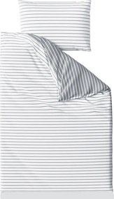 Povlečení z Renforcé bavlny CAPRIVI šedé knoflík Rozmer obliečky: 70 x 90 cm | 140 x 220 cm