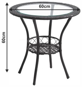 Tempo Kondela Záhradný ratanový set Lasan, 2+1