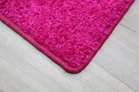 Vopi koberce Kusový koberec Color Shaggy ružový štvorec - 80x80 cm
