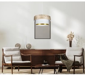 Luster na lanku RESSA 1xE27/60W/230V zlatá