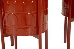 Sada 3 ks stojanů na květiny Archy červená