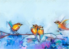 Sklenený obraz - Prebudenie prírody (70x50 cm)