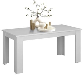 Tempo Kondela Jedálenský rozkladací stôl, biela, 160-210x90 cm, ERODIN