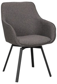 Sivé čalúnené jedálenské kreslá v súprave 2 ks Alison – Rowico