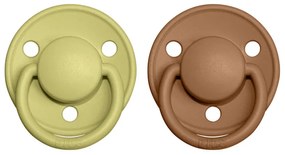 BIBS De Lux cumlíky, kaučuk 2ks - veľkosť 1 - Meadow Earth