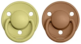 BIBS De Lux cumlíky, kaučuk 2ks - veľkosť 1 - Meadow Earth