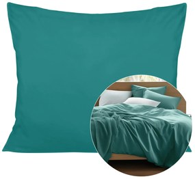 SATÉNOVÁ OBLIEČKA NA VANKÚŠ SATYNLOVE 50X60 CM TMAVOTYRKYSOVÁ