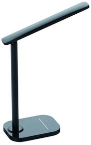 LED Stmievateľná dotyková stolná lampa s USB konektorom KIARA LED/7W/230V čierna