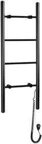Sapho Sapho, KARBO Elektrický sušiak uterákov, okrúhly, 400x1120 mm, 87 W, čierna, KB904