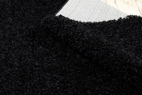 Koberec SOFFI shaggy 5cm čierna Veľkosť: 70x200 cm