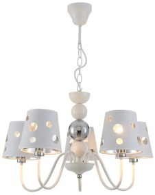 Candellux 5-LIGHT SHADED CHANDELIER BATLEY 50205110
