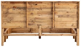 furniture-nabytek.cz - Masívna posteľ Mayari z recyklovanej borovice, lakovaná, hnedá – 180x200 cm
