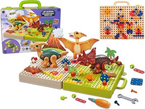 LEAN Toys DIY Dinosaurs Board Set Skrutkovač