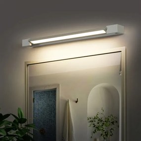 Brilagi-LED Kúpeľňové osvetlené zrkadlo AQUA LINE LED/18W/230V 60 cm IP44 matný chróm