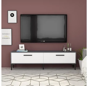 TV stolík/skrinka Vupaki (antracit + biela) . Vlastná spoľahlivá doprava až k Vám domov. 1095232
