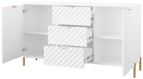 Komoda Fetroso 2D3SZ, Farby: biela