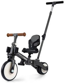 Detská trojkolka Optimus Max 5v1 tmavosivá