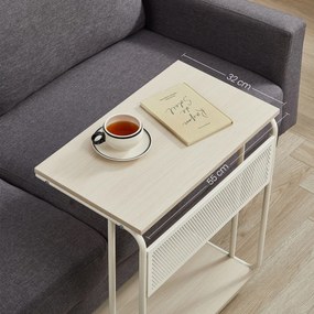 Odkladací stolík E1012 CRM, krémová